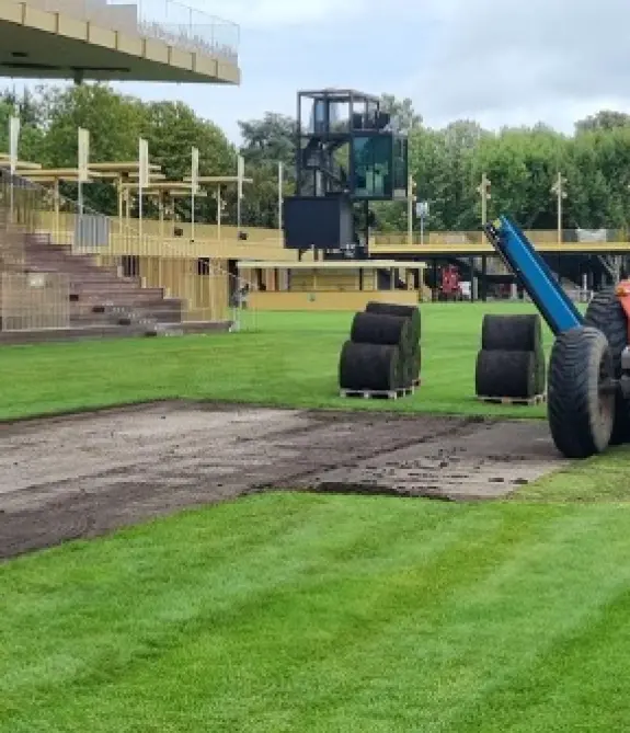 Travaux sur piste équestre 3 France Galop